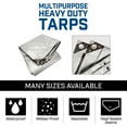 Grizzly Tarps 12 x 16 Feet Silver Heavy Duty Multi Purpose Waterproof
