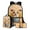 Cartoon Corgy Dog Paw Sunflower, variant on XYZCANDO Cute Pug Dog Daisy Flower Print School Backpack Set 17 Inch Book Bag Back-to-School Bookbag 3 Pack Laptop Bag Lunch Bag Pencil Case Elemtary Student Bakcpacks