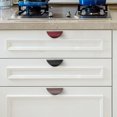 thumbnail image 2 of 4 Pcs Poignées d'Armoire pour Meubles Poignées de Cuisine Poignées de Tiroir Poignées de Porte de Garde-Robe Simples, 2 of 5