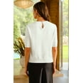 thumbnail image 5 of Arach&Cloz Women's Wool Blend Elegant Crew Neck Sweaters for Fall 2025, 5 of 6