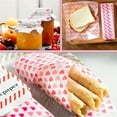 thumbnail image 4 of 50Pcs Floral Printed Baking Wax Pad Paper 10x8 inch Waterproof Food Sheets for Hamburger Fries and Confectionery Packaging, 4 of 4
