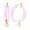 PINK, variant on Heart Charm Lucite Hoops
