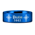 thumbnail image 6 of Psalm 144:1 Tungsten Carbide Ring, 6 of 9