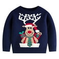 thumbnail image 1 of Children's Cartoon Christmas Sweater Base For Baby Boys And Girls, 1 of 6