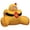 Yellow, variant on Miiottaa Creative Funny Lucky Bag Shape Lumbar Support Pillow Ergonomic Backrest Cushion For Reading Corner Sofa Bed Decors