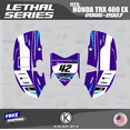 thumbnail image 4 of Kalair GFX Graphics Kit for Honda ATV TRX 400EX (2005-2007) Lethal Series, 4 of 5