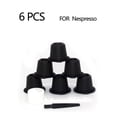 thumbnail image 4 of Cápsulas de café Nespresso reutilizables y recargables, cápsulas Nespresso reutilizables con cuchara y cepillo, 6 uds., 4 of 5