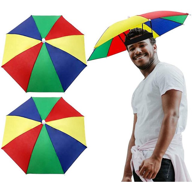 Yjmei - 2 sombrillas para la cabeza, para pesca, protección solar UV, para mujeres y hombres, golf, playa, senderismo y jardinería