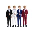 thumbnail image 4 of LOLANTA Boys Suit 2PCs Tuxedo Jacket Formal Wedding Ring Bearer Outfit, 4 of 5