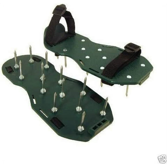 MANUAL Shoe Aerator Lawn Aerator with 13x 5cm Spikes and Clips Universal Sandal Lawn Aerator