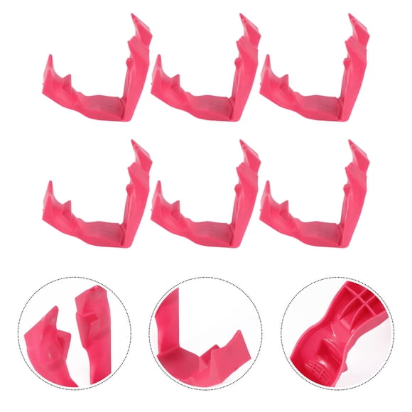 IDEANATEGRATE 6Ud Pinzas Para Manipular Comida Color Rosado En Plástico Duradero Para Eventos Y Picnic