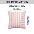 thumbnail image 6 of REGALWOVEN Boho Striped Throw Pillow Covers Set of 2 Farmhouse Pillow Cases Home Decor for Couch Sofa Bedroom Red 18" x 18", 6 of 6