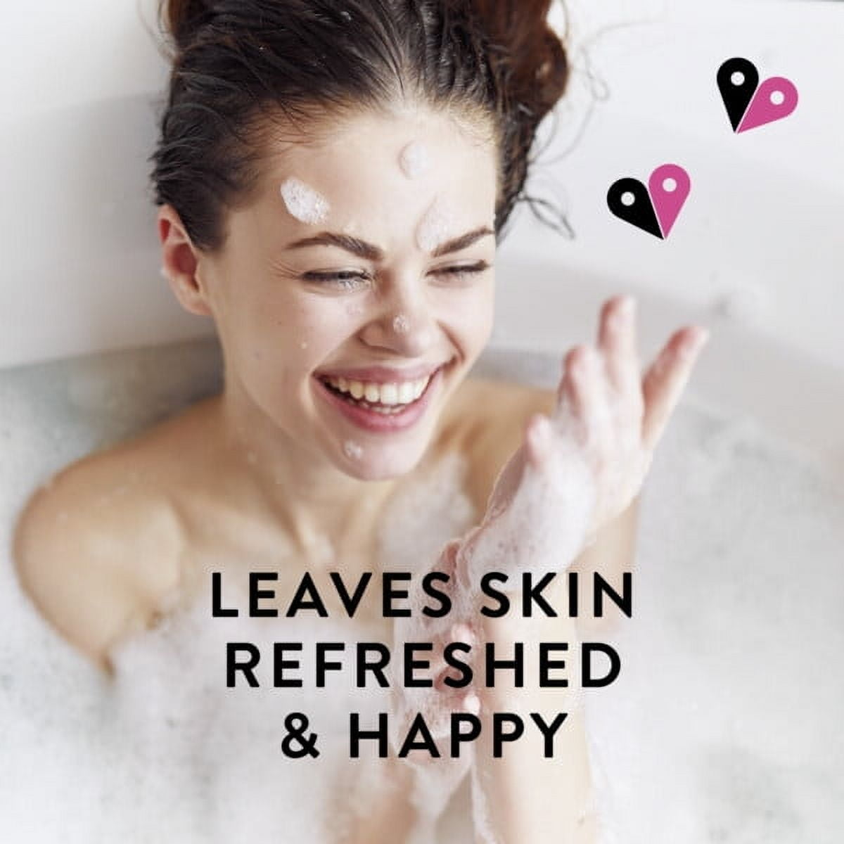 Find Your Happy Place Indulgent Bubble Bath And Shower Gel Wrapped In Your Arms Blush Rose and Magnolia 12 fl oz