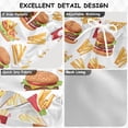 thumbnail image 4 of joogoo Boys Swim Trunks French Fries and Hamburger Beach Board Shorts Drawstring Swimsuit M, 4 of 6