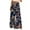 Black, variant on Womens Summer Casual Printed Palazzo Pants Elastic Waist Wide Leg Split Vacation Travel Lounge Trousers with Pocket