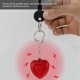 thumbnail image 4 of Alarma personal de sonido seguro en forma de corazón de seguridad personal de seguridad personal con luces, 4 of 8