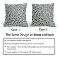 thumbnail image 5 of Daisy Floral Block Print Pillow Covers 20X20 Inch Navy Blue Beige Flowers Decorative Square Pillow Cases Set of 2 Farmhouse Home Decor Vintage Rustic Cute Throw Pillows for Sofa Couch Outdoor, 5 of 6