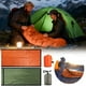 thumbnail image 1 of Saco de dormir de emergencia - Aislamiento térmico Bolsa de supervivencia de aluminio • 213x91 cm • Naranja brillante para visibilidad • Material de EP • Incluye bolsa de almacenamiento, 1 of 1