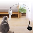 thumbnail image 6 of Interactive Cat Teaser Rod Toy with Suction Cup Having Fun Exerciser Playing White, 6 of 7