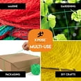 thumbnail image 3 of Parcel Twine - Polyester Cord Twine String 225' - Extra Strong Thick White String Spool - Ties Easily and Securely- Packaging Rope, Lacing Cord, Braided Line for Craft Supplies and Packing, 3 of 5