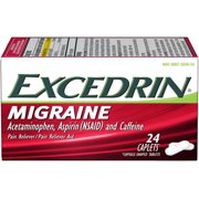 Excedrin Migraine Relief Caplets to Alleviate Migraine Symptoms - 24 count