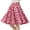 Pink - Strawberry, variant on IBTOM CASTLE Women Pleated Vintage Skirt Floral Print A-Line Midi Skirts 50s Polka Dots Knee-Length Flared Swing Cocktail Party Dresses M Black - Polka Dots