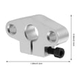 thumbnail image 2 of BRIGHTFUFU 4Pack Shaft Guide Support Brackets High Precision Linear Motion Rails Silver, 2 of 6