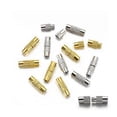 thumbnail image 2 of 20PCS Brass Cord End Caps Jewelry Clasps Unique Jewelry Making Brass Screw Clasps Cord Ends for Bracelets Necklaces Silver, 2 of 5
