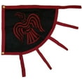 thumbnail image 2 of 3x4 Embroidered Viking Raven Red Black Heavy Duty 600D 2 Ply Nylon Flag 3'x4', 2 of 7