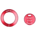 thumbnail image 1 of Start Stop Button Trim§engine Start Button Cover§engine Push Button Trim§keyless Ignition Button Trim§engine Start Button Sticker§car Interior Styling 2pcs Engine Start Stop, 1 of 6