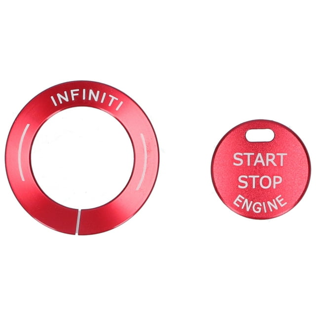 Start Stop Button Trim§engine Start Button Cover§engine Push Button Trim§keyless Ignition Button Trim§engine Start Button Sticker§car Interior Styling 2pcs Engine Start Stop