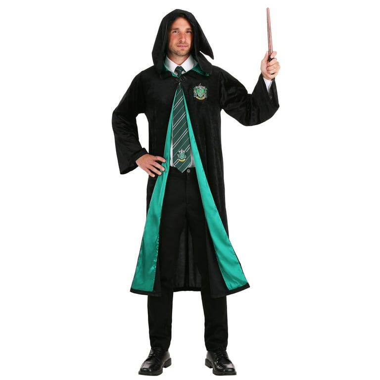 Deluxe Harry Potter Adult Plus Size Slytherin Robe Costume