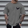 thumbnail image 2 of FUZHIQ Xlt T Shirts for Men Tall Funny Casual Breathable Crew Neck Streetwear Tee Tops Workout Gym Shirts, Short Sleeve Active Running Athletic Tee Tops,XXXL, 2 of 5
