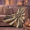 thumbnail image 6 of Rustic Compass Starburst Wood Plank Flannel Blanket, Cozy Farmhouse Sofa Throw for Cabin Lovers, Warm Bedroom Reading Nook Home Decor, Housewarming Birthday Gift, 6 of 9