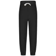 thumbnail image 5 of Fozruso Boys Casual Solid Color Pants With Drawstring Ankle And Side Pockets Comfortable Elastic Waistband For Everyday Wear School Uniform Pants Sizes 4-5 Years(Black), 5 of 5