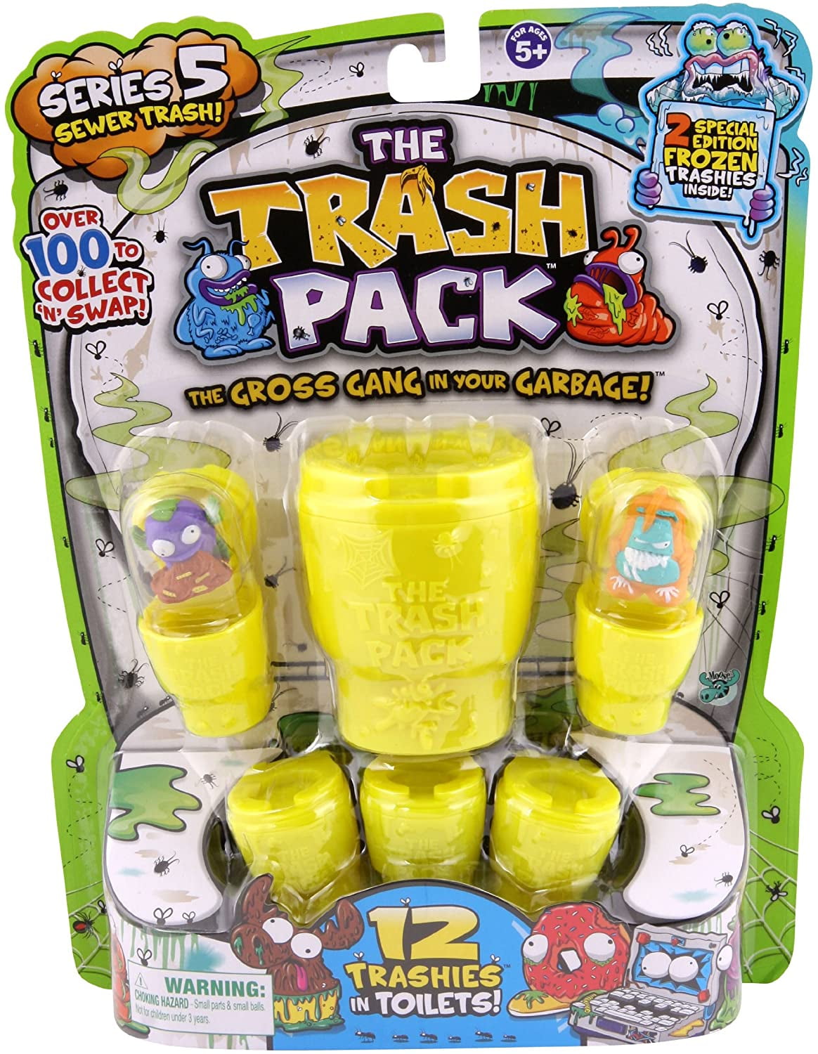 The Trash Pack Series 5 Sewer Trash 12 Trashies in Toilet Pack Random figures 
