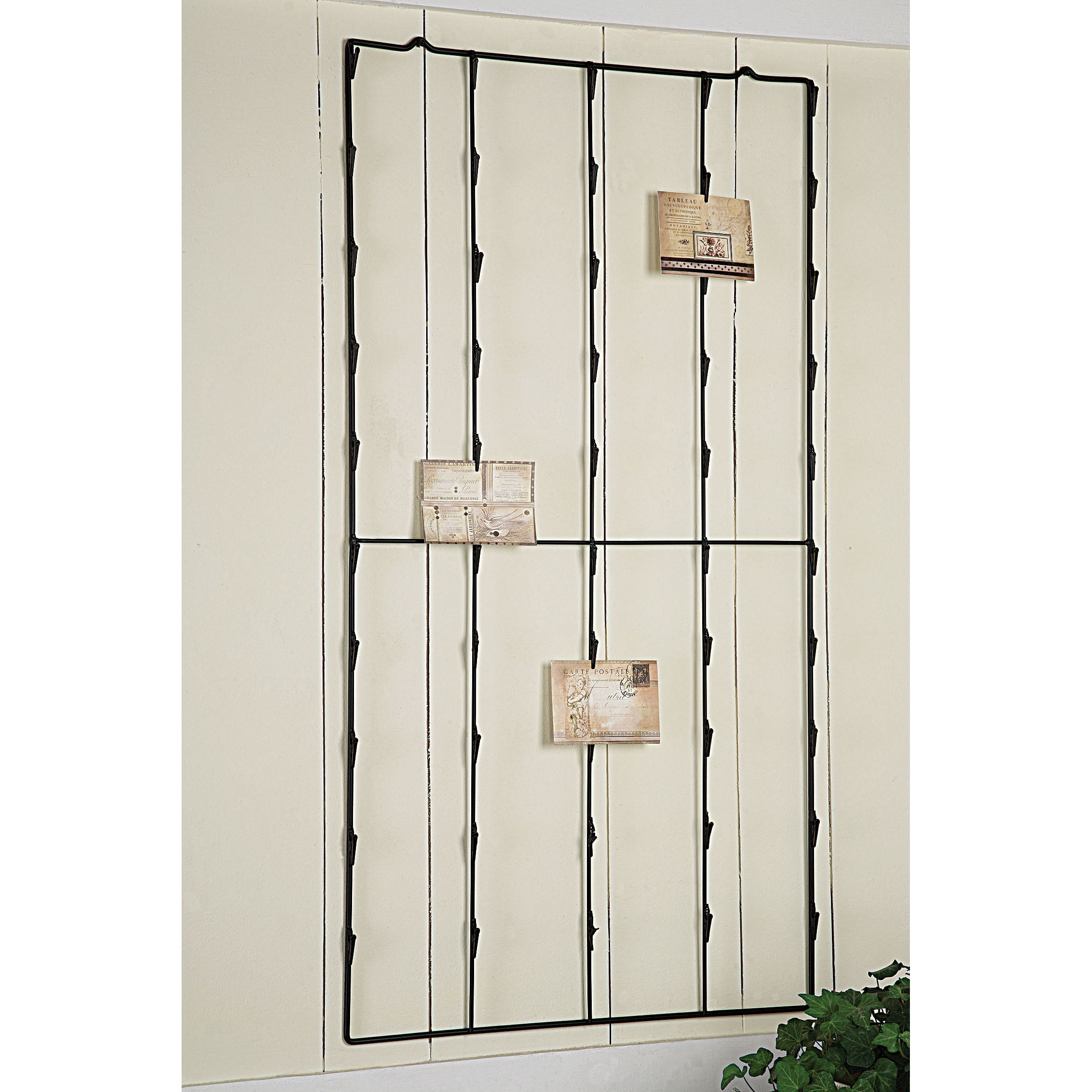 Woven Paths Metal Photo/Card Holder with 3 Postcards