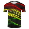 thumbnail image 3 of Tops para hombre, blusas y camisas de manga corta con cuello redondo para hombre Camisa de manga corta estampada para hombre Top/camisa de manga corta con cuello redondo Tops para hombre, 3 of 4