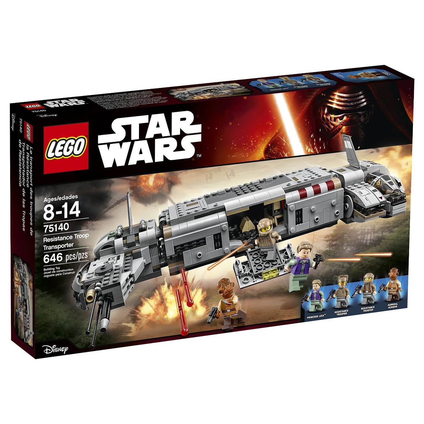Lego star wars first order best sale transporter walmart