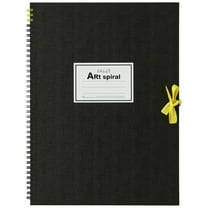Maruman S314-05 Sketchbook F4 Art Spiral Drawing Paper, Thick, Black, 24 Sheets