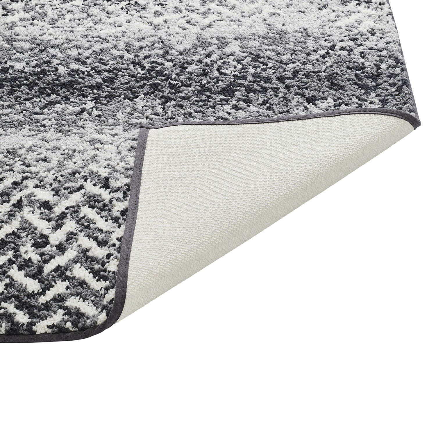 Better Trends Bath Rug Set 2 Piece Bath Mat Non Slip Micro Polyester Bathroom Floor Set, Shower, Tub, Casablanca Collection – (Gray)