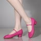 thumbnail image 4 of WILLBEST Sandalias De Mujer De Playa, Zapatos De Baile De Tacón Bajo De Goma Con Suela Completa Y Hebilla De Color Liso Para Mujer, 4 of 7