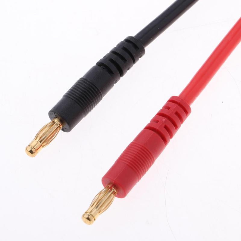 MagiDeal 4.0mm Banana Connector to T-Plug Male Sockets for Lipo Battery Accs 