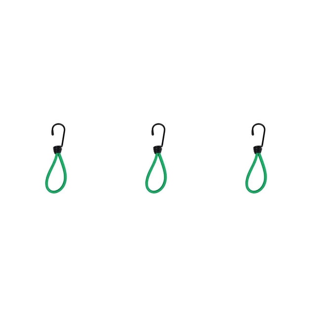 Guardoinrt 2pcs Tent Elastic Rope with Hook Stretch Ropes Strong Bearing Capacity Green 3Set
