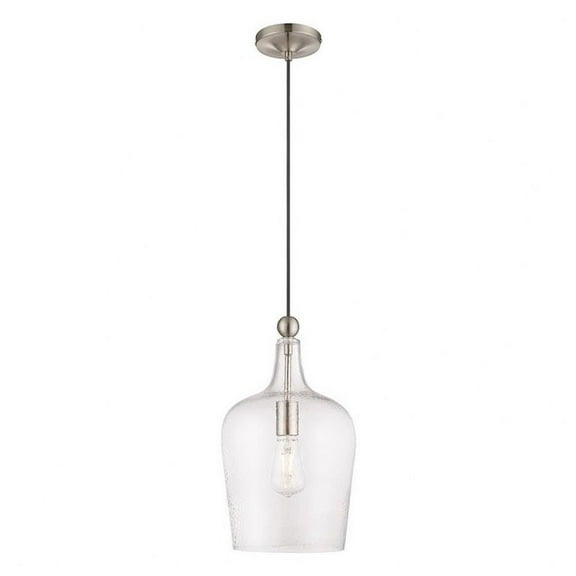 1 Light Mini Pendant in Coastal Style 9.25 inches Wide By 18.5 inches High Bailey Street Home 218-Bel-3110196