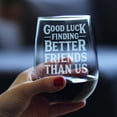 thumbnail image 3 of Bevvee Stemless Wine Glass 17 oz Better Friends Gifts for Wine Lovers Wine Glasses, 3 of 4