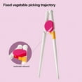 thumbnail image 5 of Snmubt Kids Training Chopsticks Easy To Use Training Chopsticks Kids Chopsticks Reusable Chopstick Set Learning Tableware (Red), 5 of 7