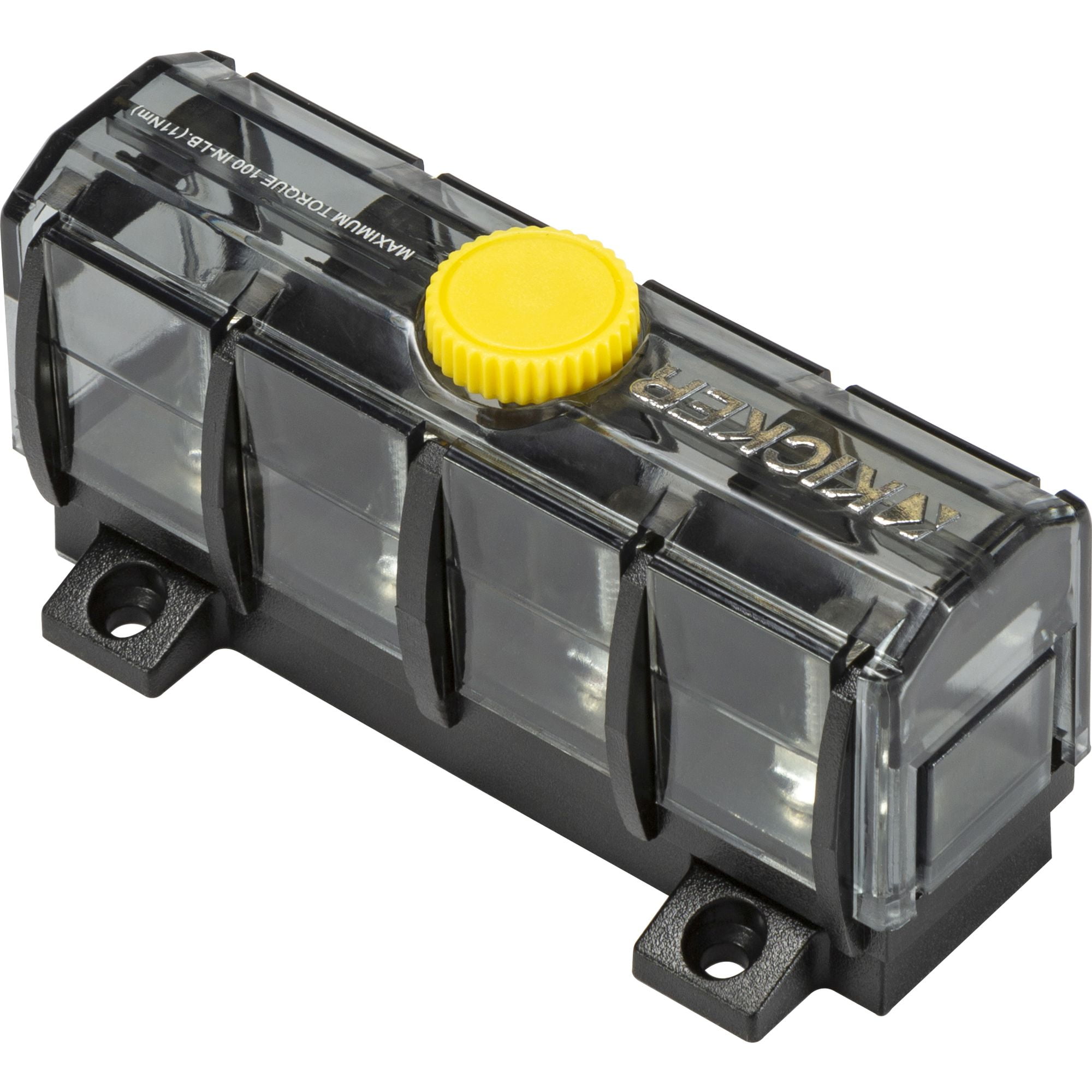 Kicker 47KMFDB3 ABYC Compliant Fuse Holder Distribution Block & 47KMDB3 Ground Distribution Block Bundle