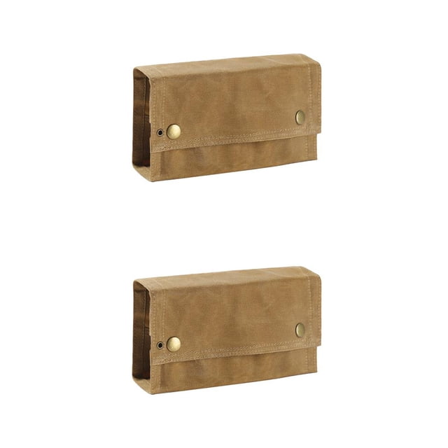 Bolsa de almacenamiento plegable Greeniant para botellas de especias de lona color Caqui y oscuro verde