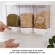 thumbnail image 4 of Dispensador de granos, organizador de alimentos secos, contenedor de pared de plástico transparente fresco y simple, contenedor hermético compatible con Grai Afortunado Sencillez, 4 of 5
